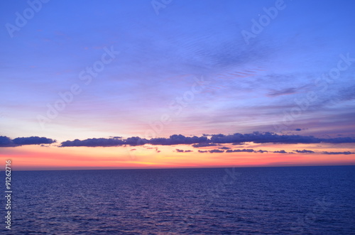 sonnenaufgang im ionischen meer photo