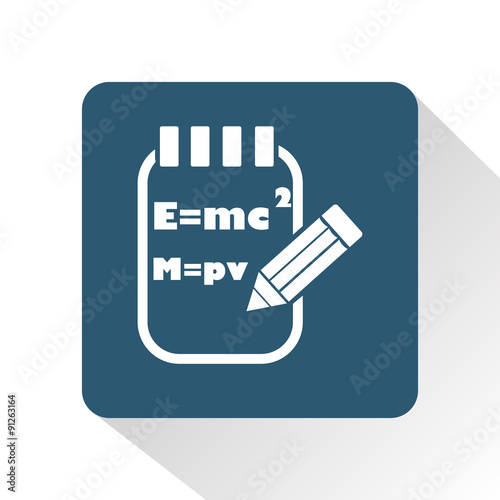 Notebook with formula icon