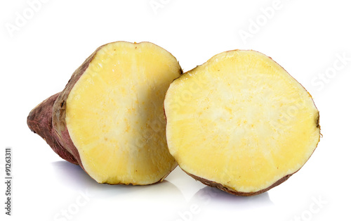 sweet potato isolated on the white background