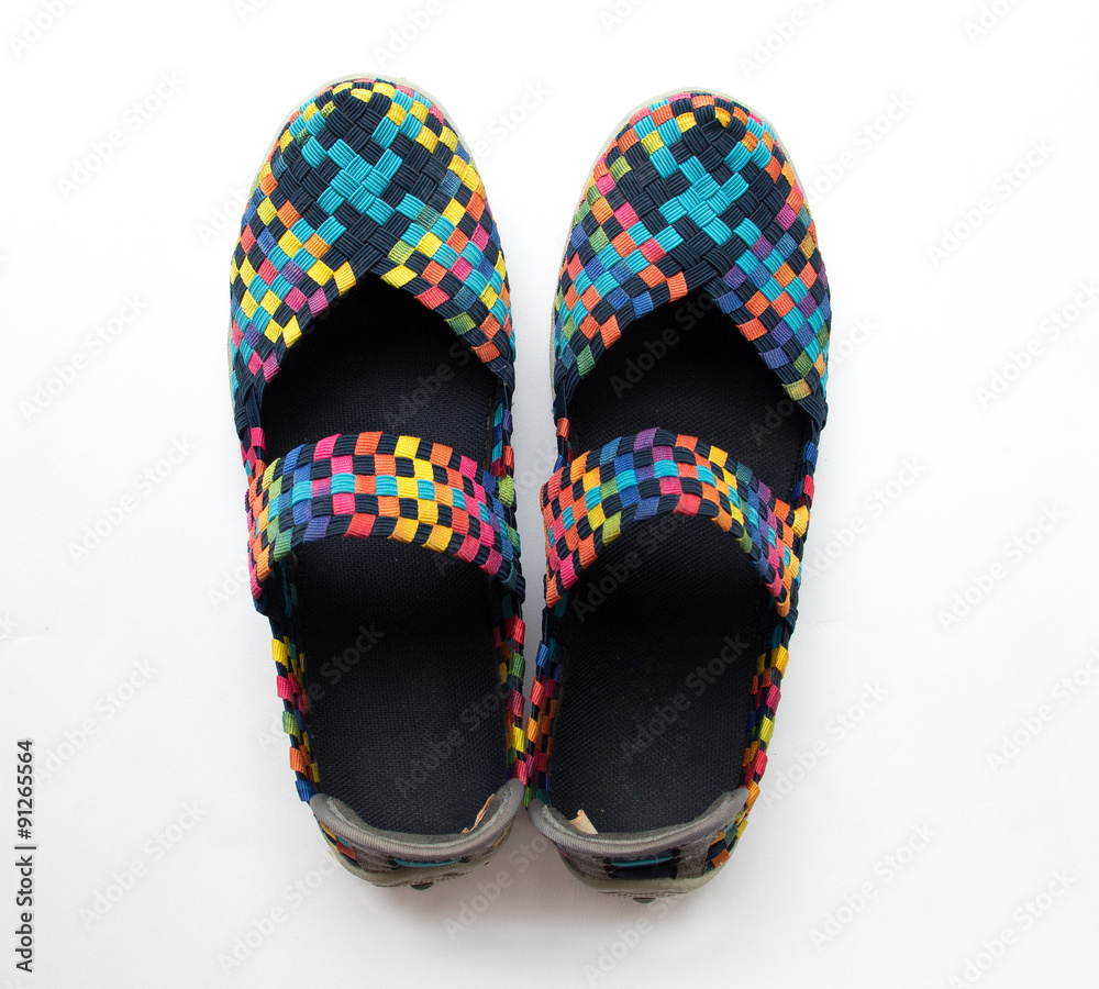 Pair of beautiful shoes for lady fashion on white background Pair of beautiful shoes for lady fashion on white background