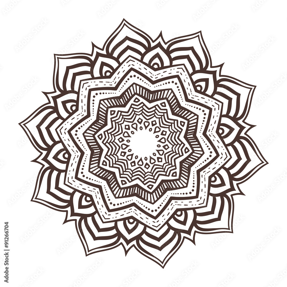 Vector mandala ornament Vector mandala ornament