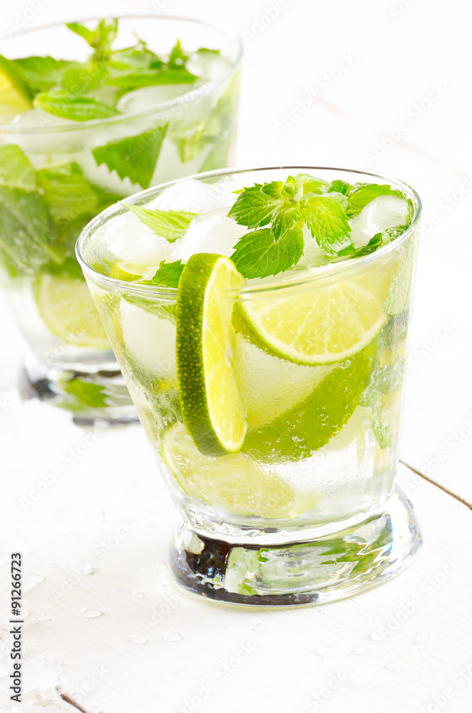 Mojito with lime Mojito with lime