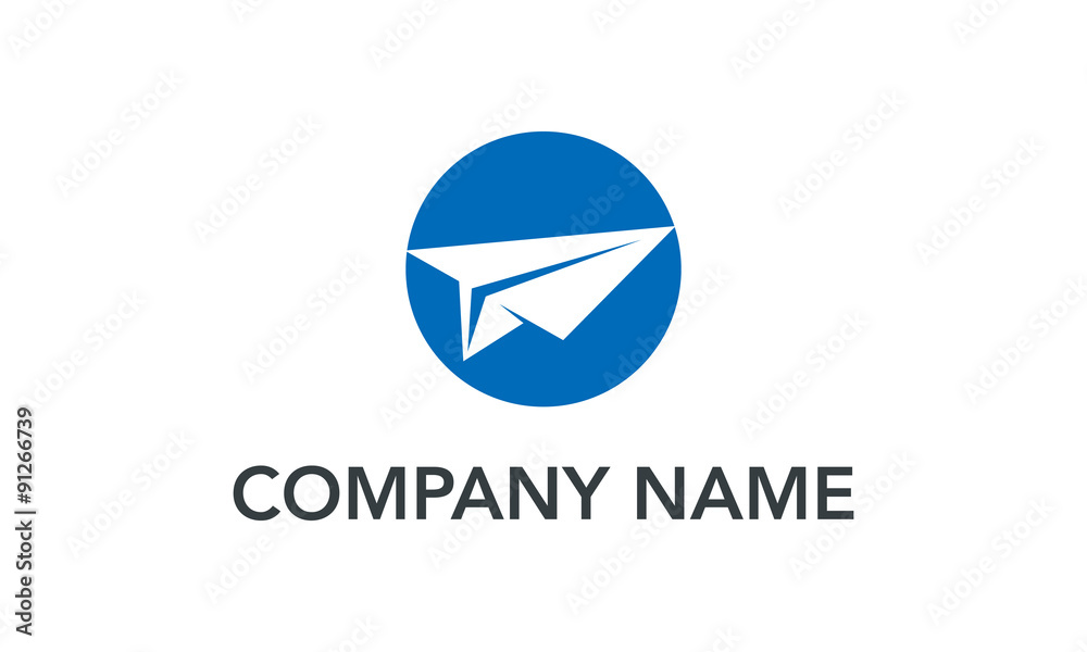 paper plane logo design concept paper plane logo design concept
