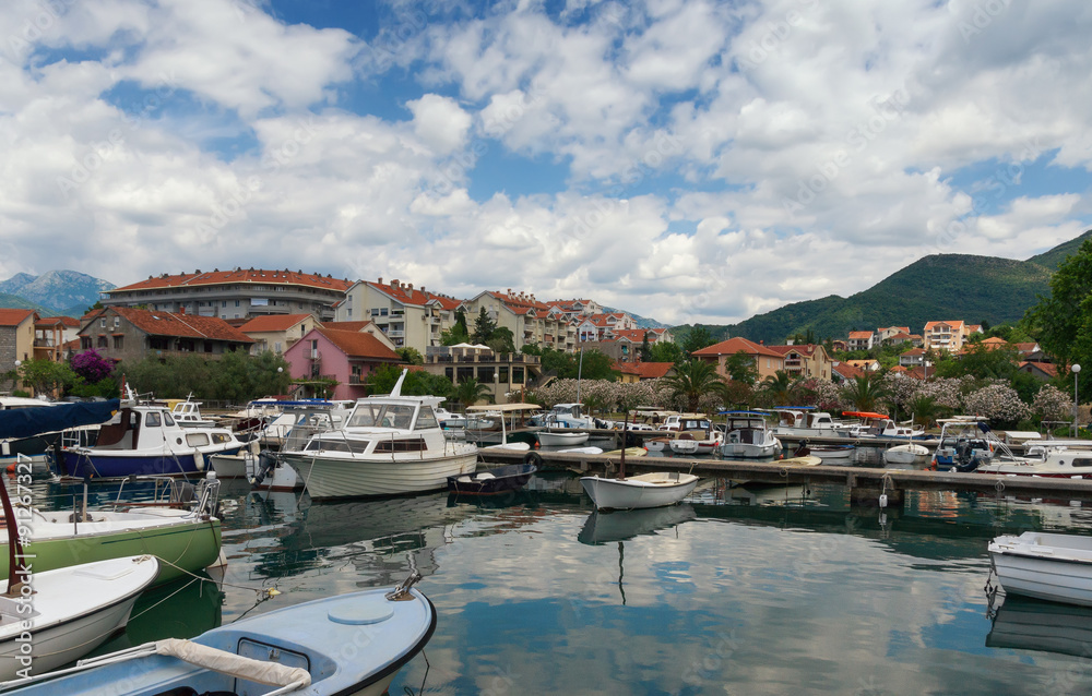 Tivat city, marina Kalimanj. Montenegro