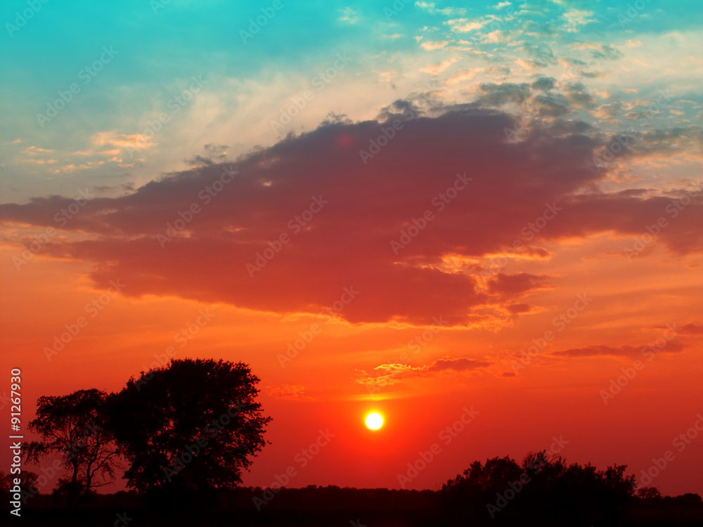 Wisconsin Countryside Sunset