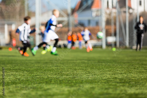 Blurred Kids Playing Soccer © Mikkel Bigandt