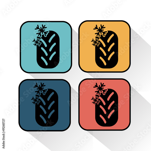 Winter tire icon