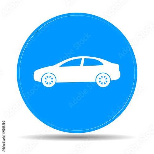 Car icon.car icon. Flat design style