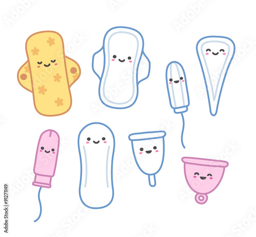 Cute feminine hygiene products
