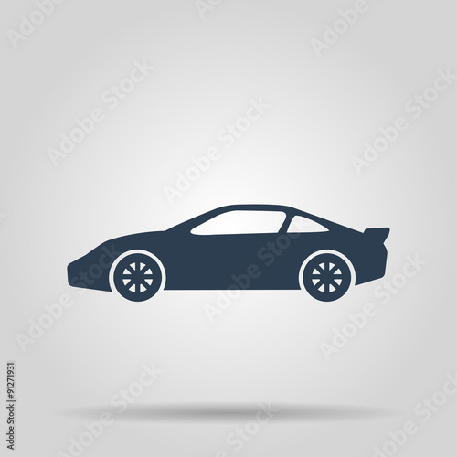 Car icon.car icon. Flat design style