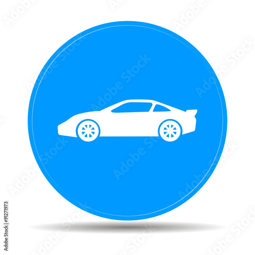 Car icon.car icon. Flat design style
