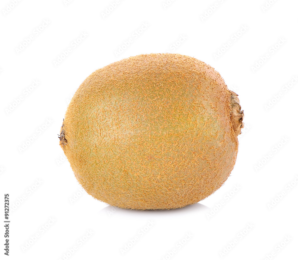 Kiwi fruit isolated on white background, macro Kiwi fruit isolated on white background, macro