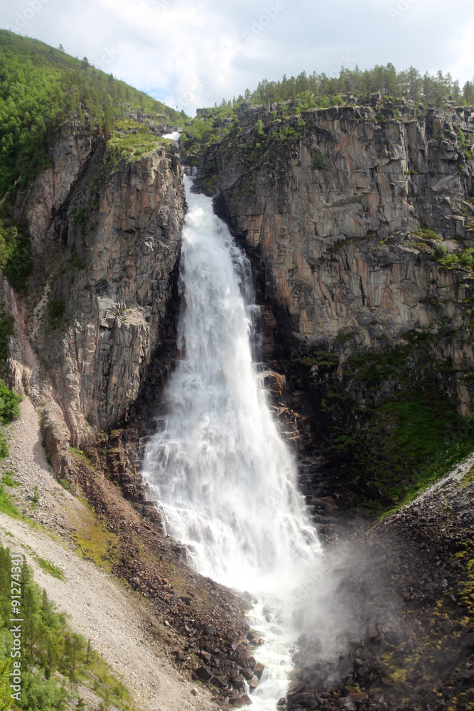 Obraz premium Lindalfallen, Amotan valley, Norway