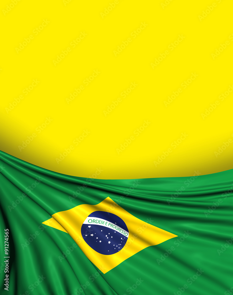Brazil Flag, Brazilian Background, Brasil Design Stock Illustration | Adobe  Stock