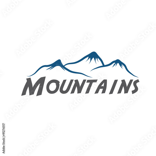 mountains abstract illustration