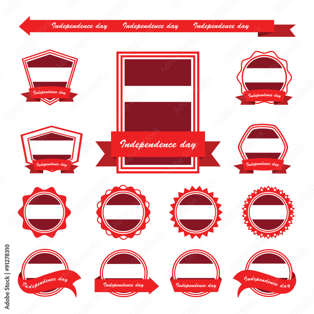 latvia independence day flags infographic design latvia independence day flags infographic design