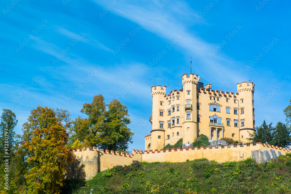 Hohenschwangau castle in the Bavarian Alps - Tirol, Germany