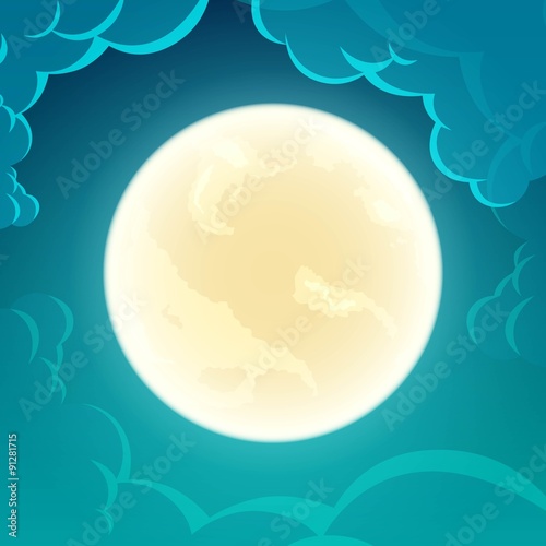 Vector Illustration of a Halloween Background