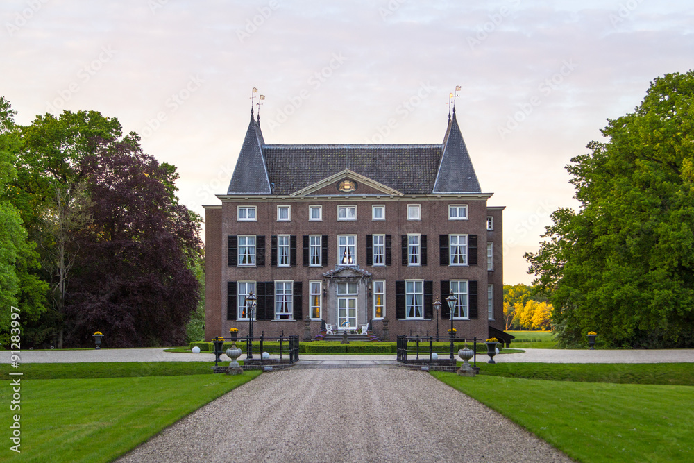 Beautiful romantic holland castle
