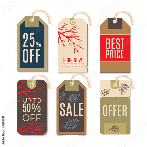 Tags with the sale of Christmas.