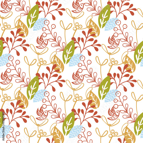  Floral Christmas Background. 