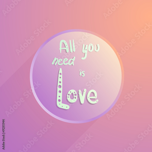 Vector  realistic icon with a long shadow.