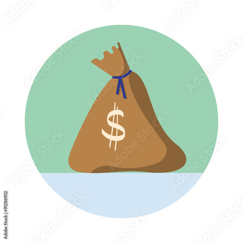 Drawn moneybag