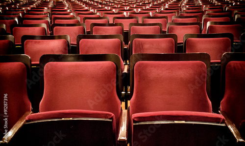 Red Velvet Theater Seating in Montevideo, Uruguay 