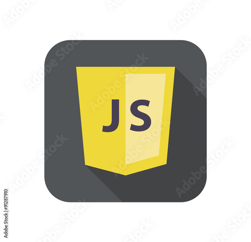 vector flat illustration of web development shield sign -