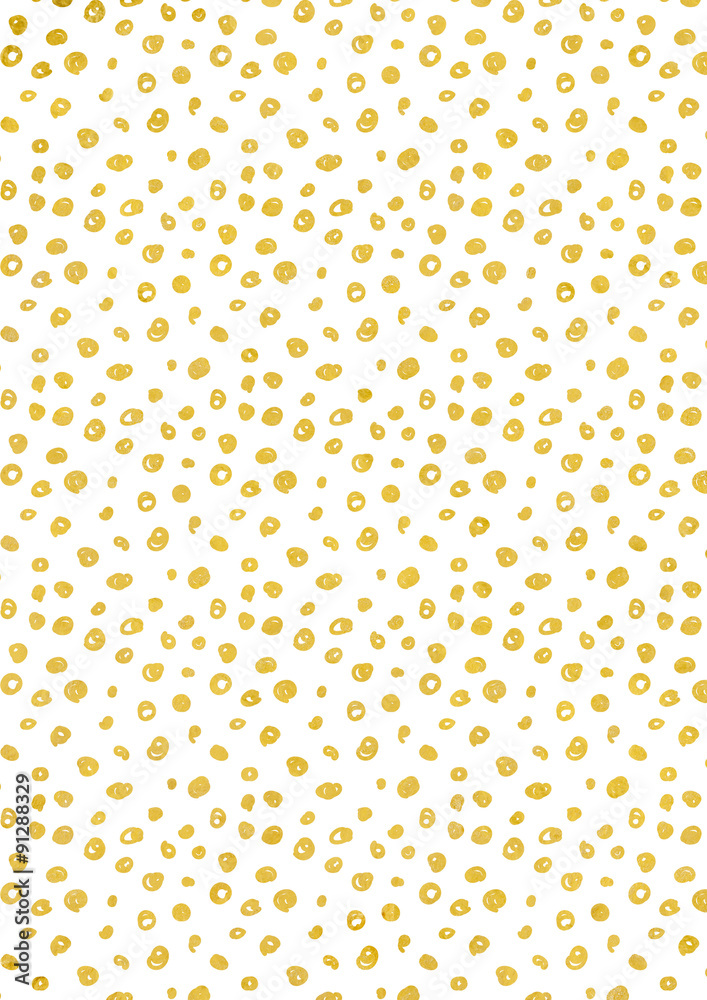 Abstract festive speckled texture with gold foil