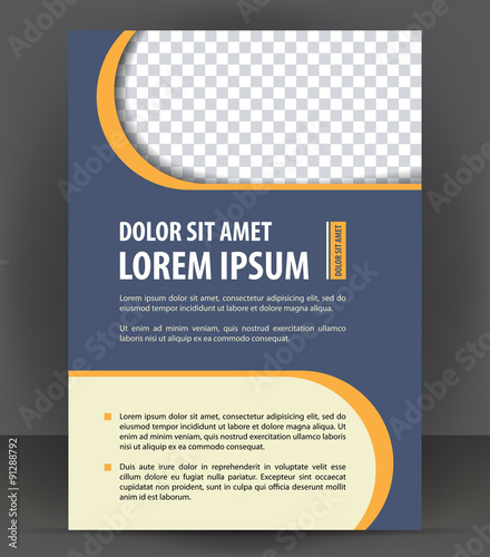 Magazine, flyer, brochure, cover layout design print template, vector Illustration