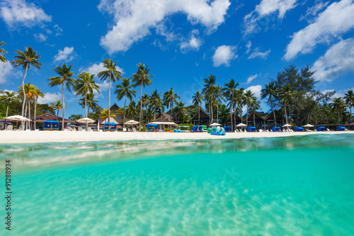 Beautiful tropical beach at exotic island © BlueOrange Studio