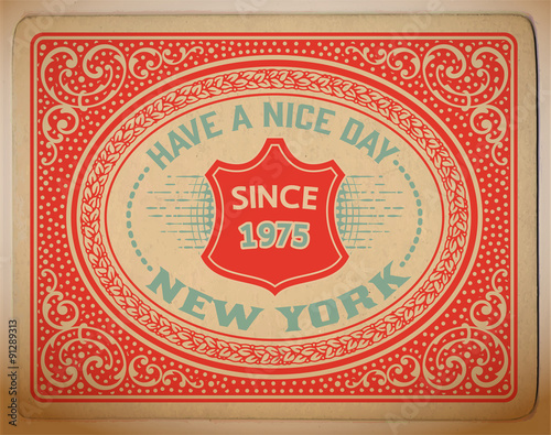 Retro card design