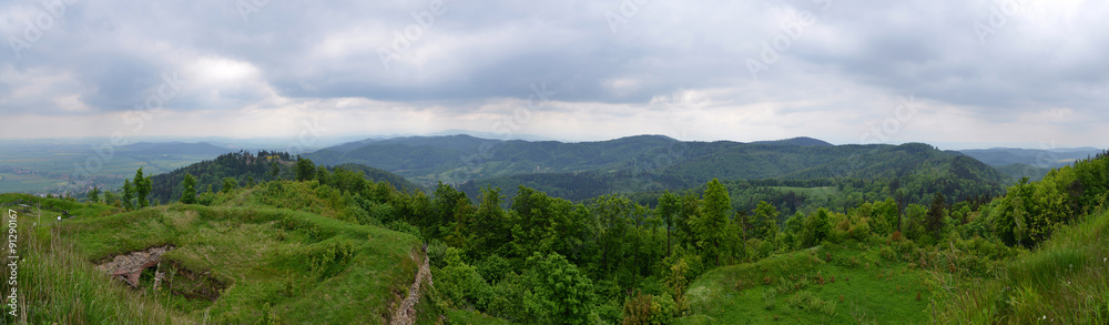 Góry Sowie - widoki z twierdzy 