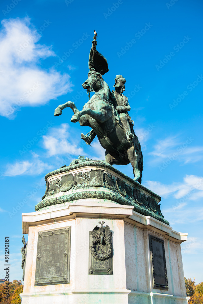 Sculpture of prince Eugene at Hofburg, Vienna 