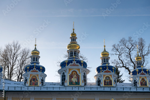 Pskov-Caves Monastery or Pskovo-Pechersky Monastery - Orthodox male monastery, located in Pechory, Pskov region, Russia photo