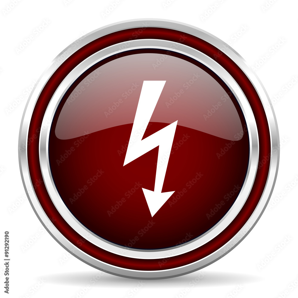 bolt red glossy web icon bolt red glossy web icon