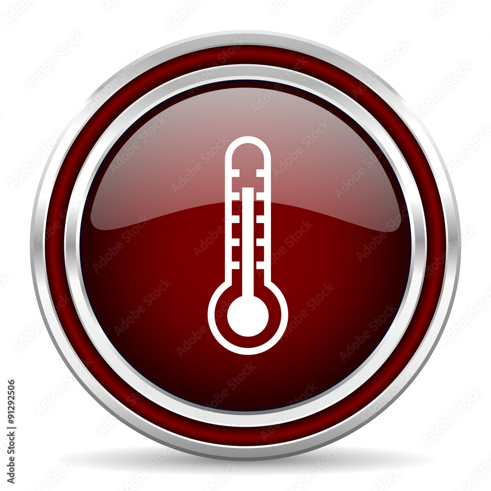 thermometer red glossy web icon thermometer red glossy web icon