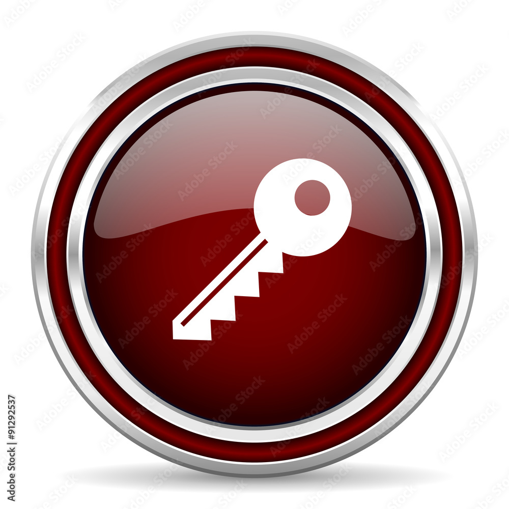 key red glossy web icon key red glossy web icon
