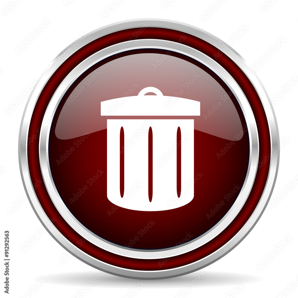 recycle red glossy web icon recycle red glossy web icon