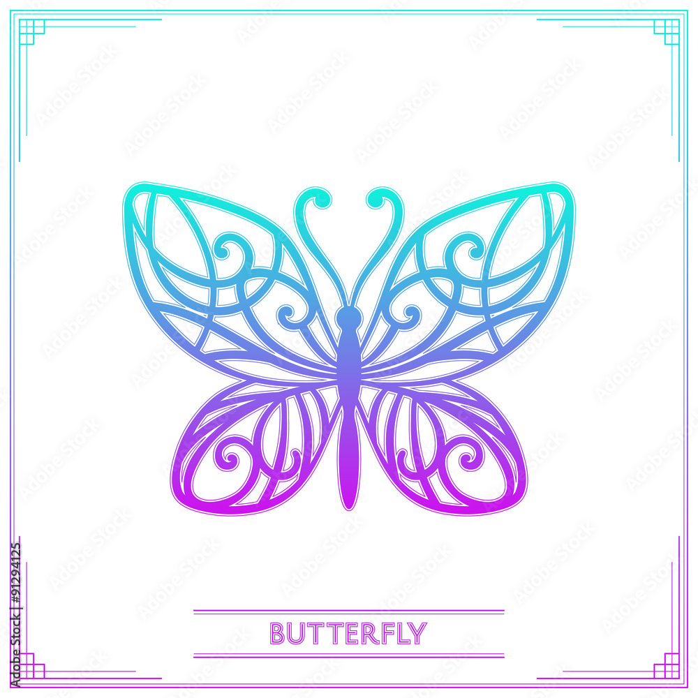 Butterfly Colored Butterfly Colored