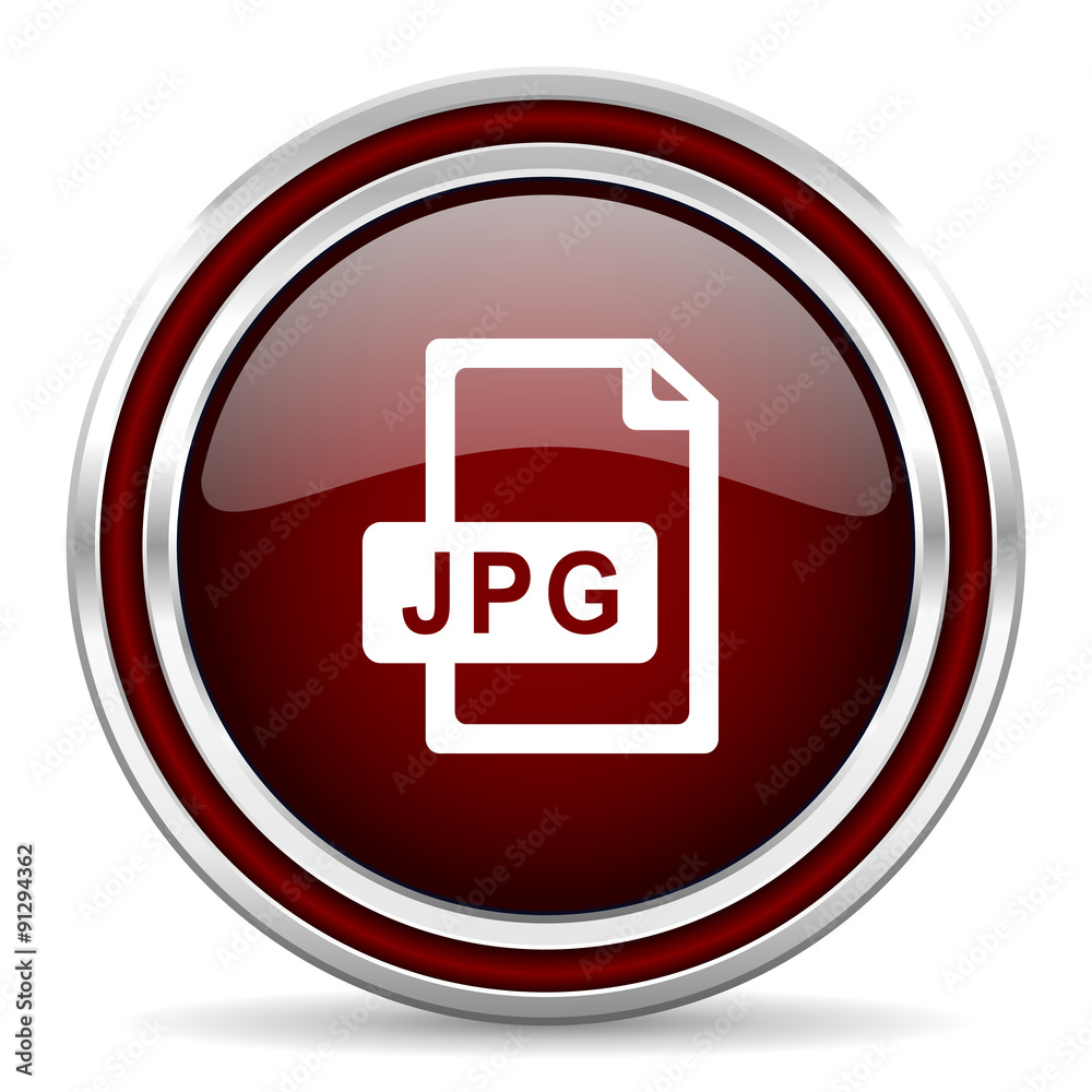 jpg file red glossy web icon jpg file red glossy web icon