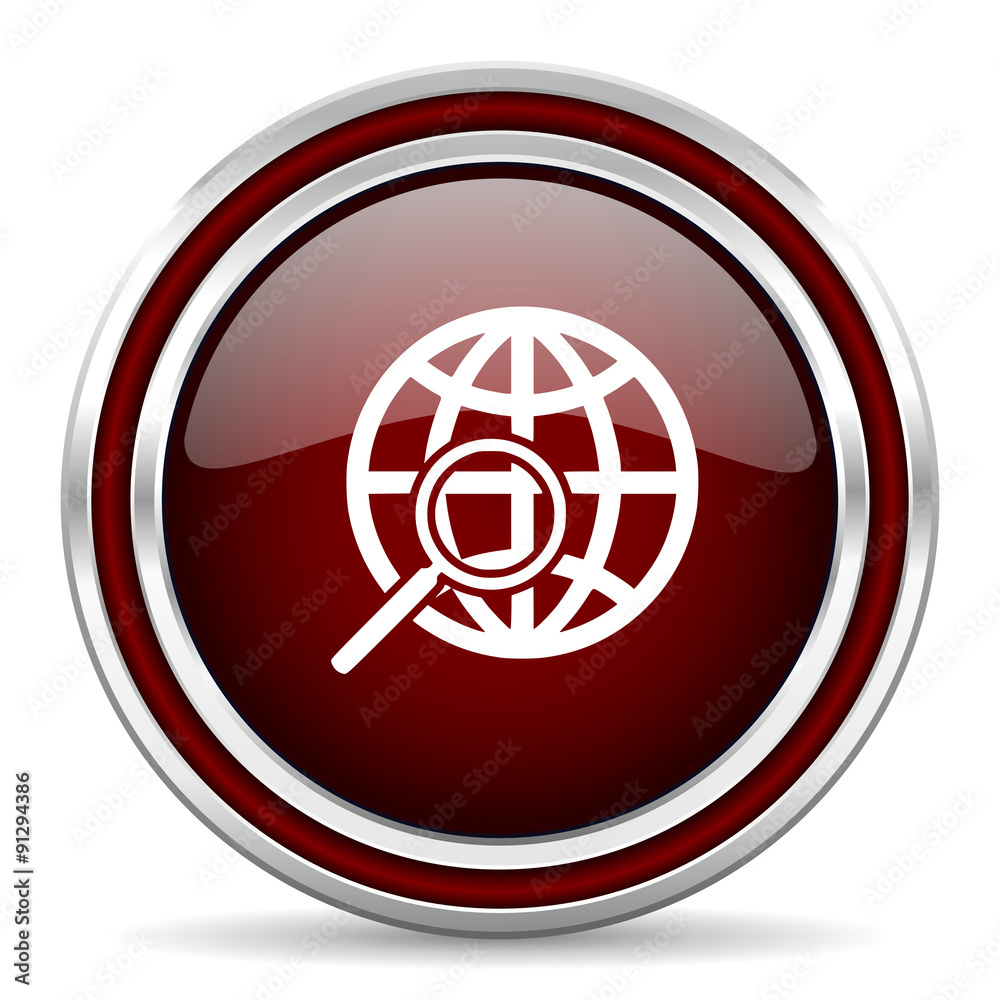 search red glossy web icon search red glossy web icon