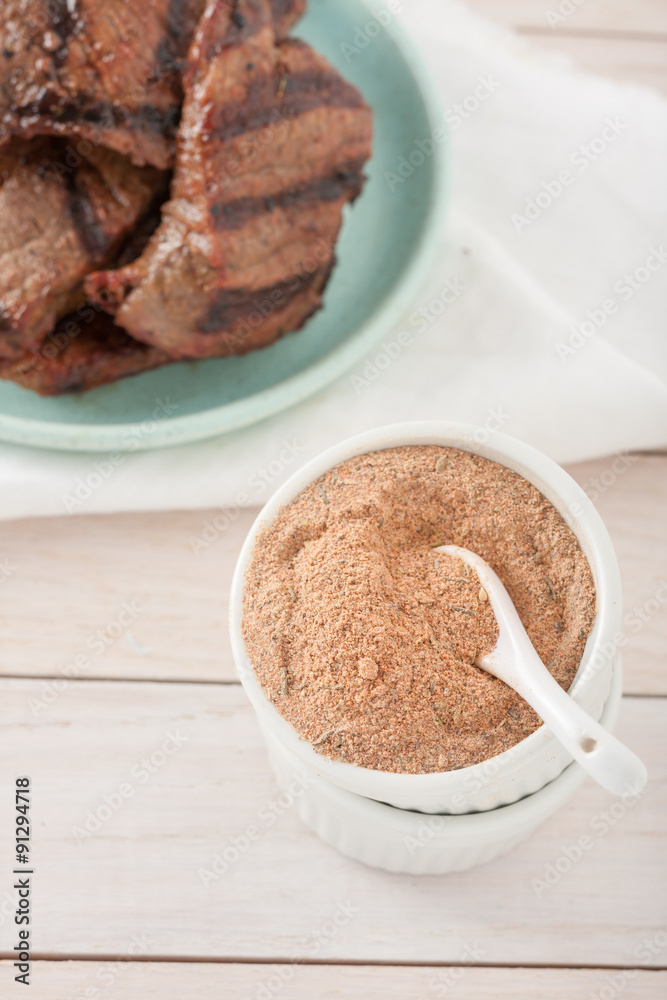 homemade spice mix or marinade for meat and poultry: onion homemade spice mix or marinade for meat and poultry: onion