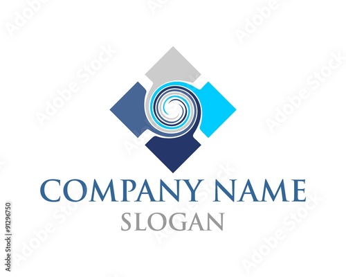 Swirl tiles logo