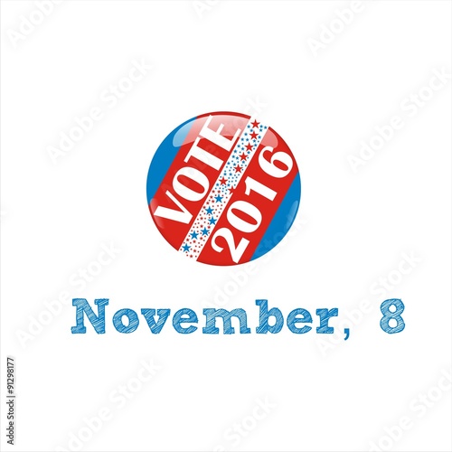 Pin of US Vote 2016