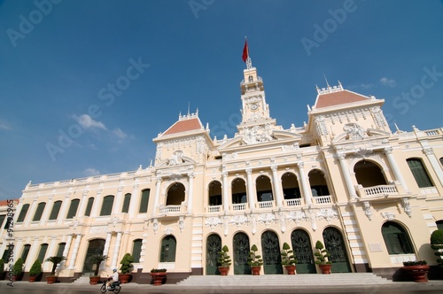  People's Committee building (City Hall) in Ho Chi Minh City, Vietnam in Ho Chi Minh City, Vietnam
