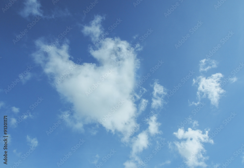 Heart-shaped cloud