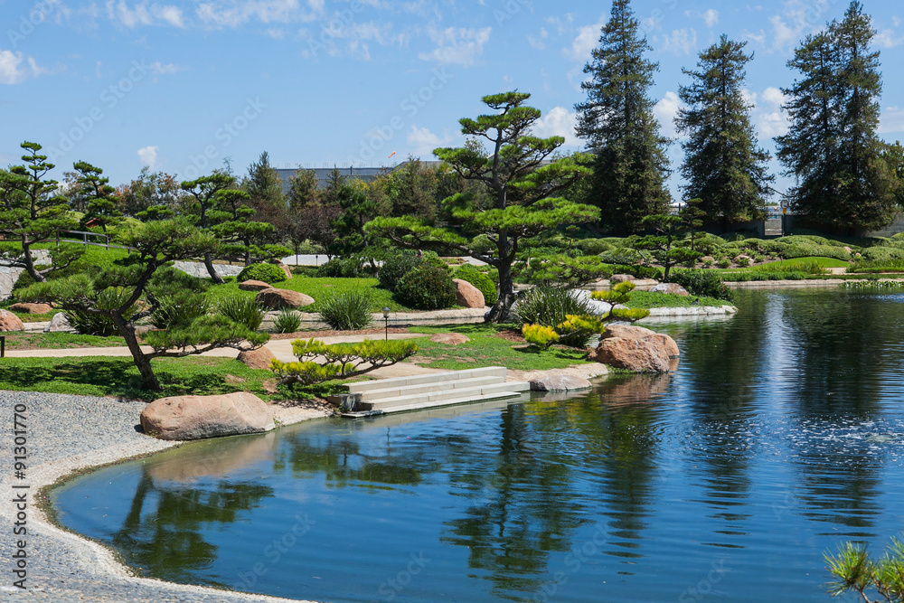 Obraz premium Beautiful japanese green park in summer time