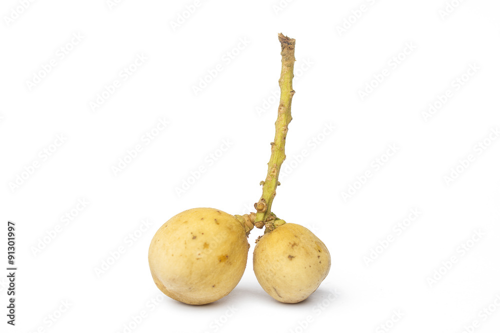 Longkong isolated on white background (Lansium domesticum Corr.) Longkong isolated on white background (Lansium domesticum Corr.)